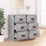Sideboard Concrete Grey 70x35,5x67,5 cm Engineered Wood 816436