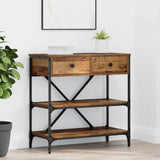 Console Table with Drawer Brown 75 x 34.5 x 75 cm Wood 871312