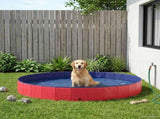 Dog Pool Folding Red 300 x 38 cm Thick PVC 42028263