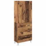Highboard with Drawer 2 pcs Old Wood Engineered Wood 3415780