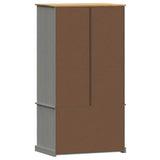 Wardrobe VIGO Grey 90x55x170 cm Solid Wood Pine 353165