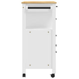 Kitchen Trolley MONZA 84x40x88.5 cm Solid Wood Pine 376111