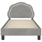 Children's Bed Frame with Headboard Light Grey 80 x 160 cm 42010901