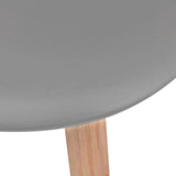 Dining Chairs 2 pcs Grey Plastic 244774