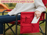 Set of 2 Folding Camping Directors Chair, Portable Folding Outdoor Chair with Built-in Cup Holder, 99506817