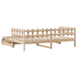 Daybed with Trundle and Drawers without Mattress 80x200 cm 3302249