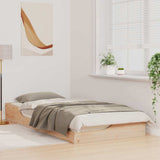 Bed Frame Brown 100 x 200 cm Solid Pine Wood 873385