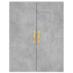 Highboard Concrete Grey 69.5x34x180 cm Engineered Wood 3195887