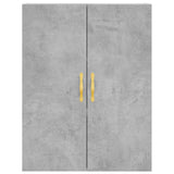 Highboard Concrete Grey 69.5x34x180 cm Engineered Wood 3195887