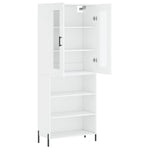 Highboard White 69.5x34x180 cm Engineered Wood 3198729