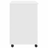 Desk with Wheels White 91 x 50 x 77 cm Engineered Wood 869530