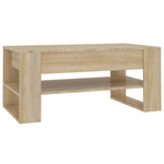 Coffee Table Sonoma Oak 102x55x45 cm Engineered Wood 810902
