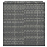 Garden Cushion Box PE Rattan 100x49x103.5 cm Grey 317225