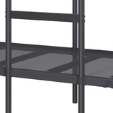 Bunk Bed without Mattress Black 100x190 cm Steel 42000323