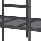 Bunk Bed without Mattress Black 107x203 cm Steel 42000325