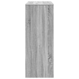 ZNTS Bar Table with Racks Grey Sonoma 90x40x103.5 cm Engineered Wood 854378