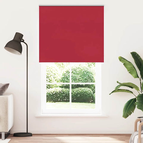 ZNTS Roller Blind Blackout Red 135x230 cm Fabric Width 131.6 cm Polyester 4011863