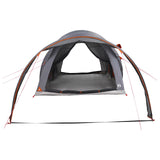 Tunnel Tent with Roof Grey and Orange 370 x 275 x 210 cm 42028679