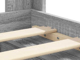 Bed Frame with Storage and Headboard Grey Sonoma 75 x 190 cm 3414272