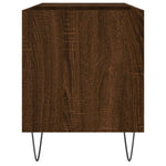 ZNTS Record Cabinet Brown Oak 85x38x48 cm Engineered Wood 831707