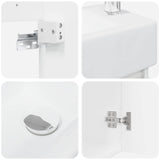 Bathroom Vanity Unit with Tap High Gloss White 889495