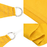 Sunshade Sail 160 g/m Rectangular Yellow 4x5 m HDPE 311573