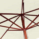Garden Parasol 300x258 cm Sand White 40437