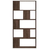 Bookcase 5-Tier Brown Oak 80.5x23.5x162.5 cm Engineered Wood 852777