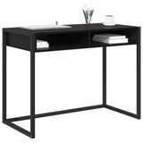Desk with Storage Black Oak 100 x 50 x 75 cm Engineered Wood 886474