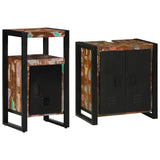 Bathroom Furniture Set 2 pcs Brown Solid reclaimed wood 3305601