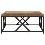 Coffee Table Old Wood 70 x 70 x 30 cm Engineered Wood 882772