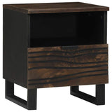 Bedside Cabinet 2 pcs Walnut 40 x 33 x 46 cm Solid Acacia wood 4018015