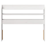 Headboard with Shelves White 90 cm Solid Wood Pine 850963