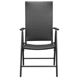 5 Piece Garden Dining Set Black and Brown 3060054