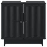 Bathroom Sink Cabinet EDE Black 59.5 x 31.5x 59 cm 895906