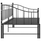 Sofa Bed Frame Black Powder-coated metal Single 324776