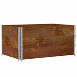 Pallet Collars 3 pcs Brown 120x80 cm Solid Wood Pine 3295369