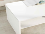 Coffee Table White 100 x 50 x 40 cm Engineered Wood 8000284