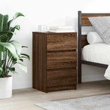 Bedside Cabinets with 3 Drawers 2 pcs Brown Oak 39x35x65 cm 861350