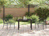 Garden Dining Set 3 pcs Black Poly Rattan 3380890