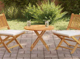 Table Top Solid Teak Wood Round 2.5 cm 60 cm 48984