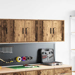 ZNTS Garage Wall Cabinets 2 pcs Old Wood Engineered Wood 860658