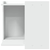 Cat Litter Box Enclosure White 53x53x51 cm Engineered Wood 857751