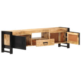 TV Cabinet 140x30x40 cm Rough Mango Wood 320193