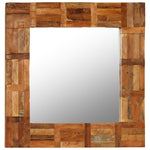 Wall Mirror Solid Reclaimed Wood 60x60 cm 246417