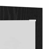 Wall-Mounted Coat Rack Wall-mounted Black Oak 96 x 1.5 x 90 cm 874532