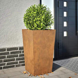 Garden Planter 45x45x75 cm Weathering Steel 851106