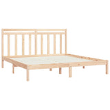 Bed Frame without Mattress 200x200 cm Solid Wood 3105270