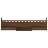 Bed Frame without Mattress Brown Oak 90x200 cm 3203809