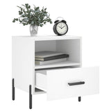 Bedside Cabinets 2 pcs White 40x35x47.5 cm Engineered Wood 827453